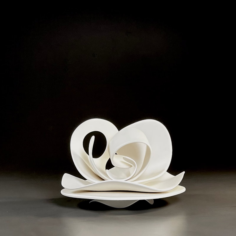 Licia McDonald ceramic art white small sculpture