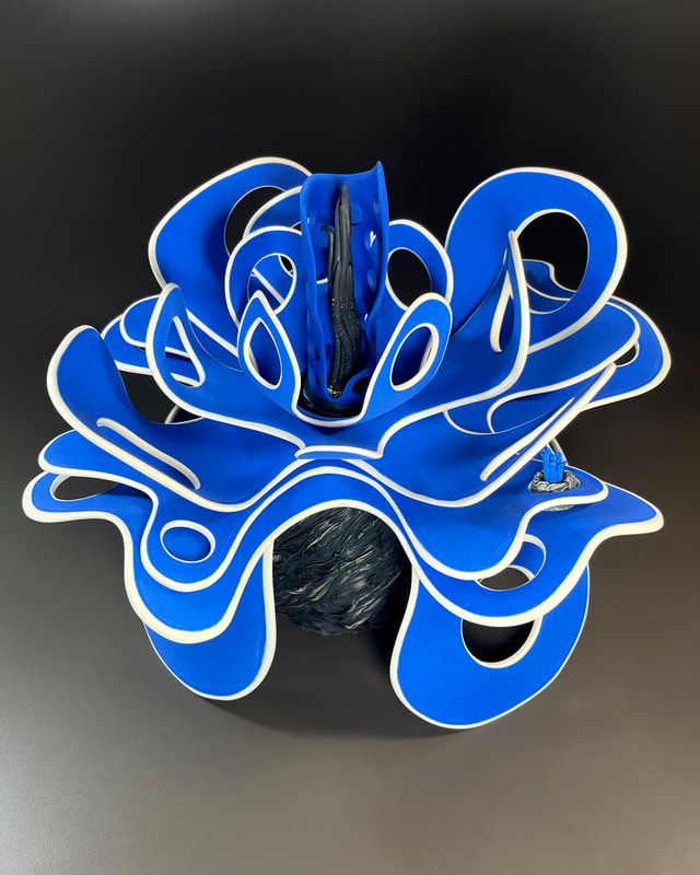 Licia McDonald blue contemporary sculpture